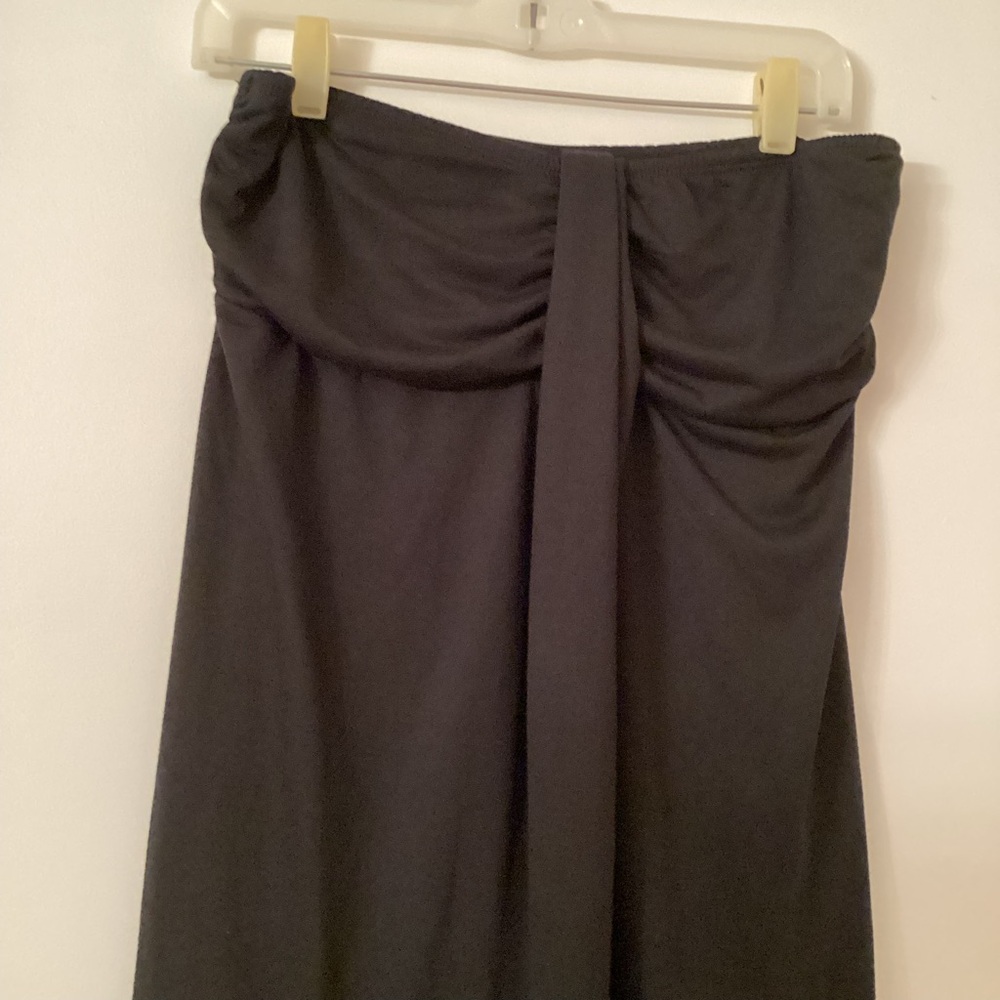 NWT….Elegant Black Strapless Black Bathing Suit Cover-Up